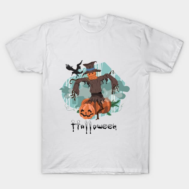 halloween scary pumpkin T-Shirt by sayed20